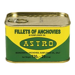 Astro Anchovy Fillets 12x730g