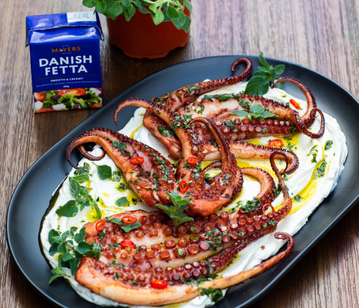 BBQ Octopus with Whipped Fetta