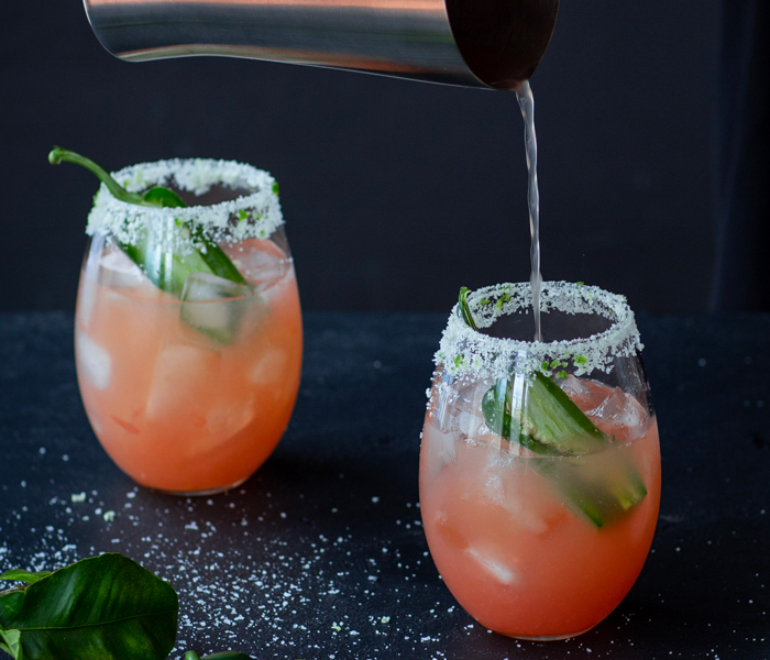 Spicy Pink Grapefruit Cocktail