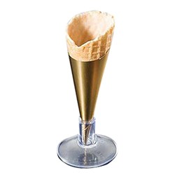 La Rose Noire Mini Cone Stand with Suction, Clear