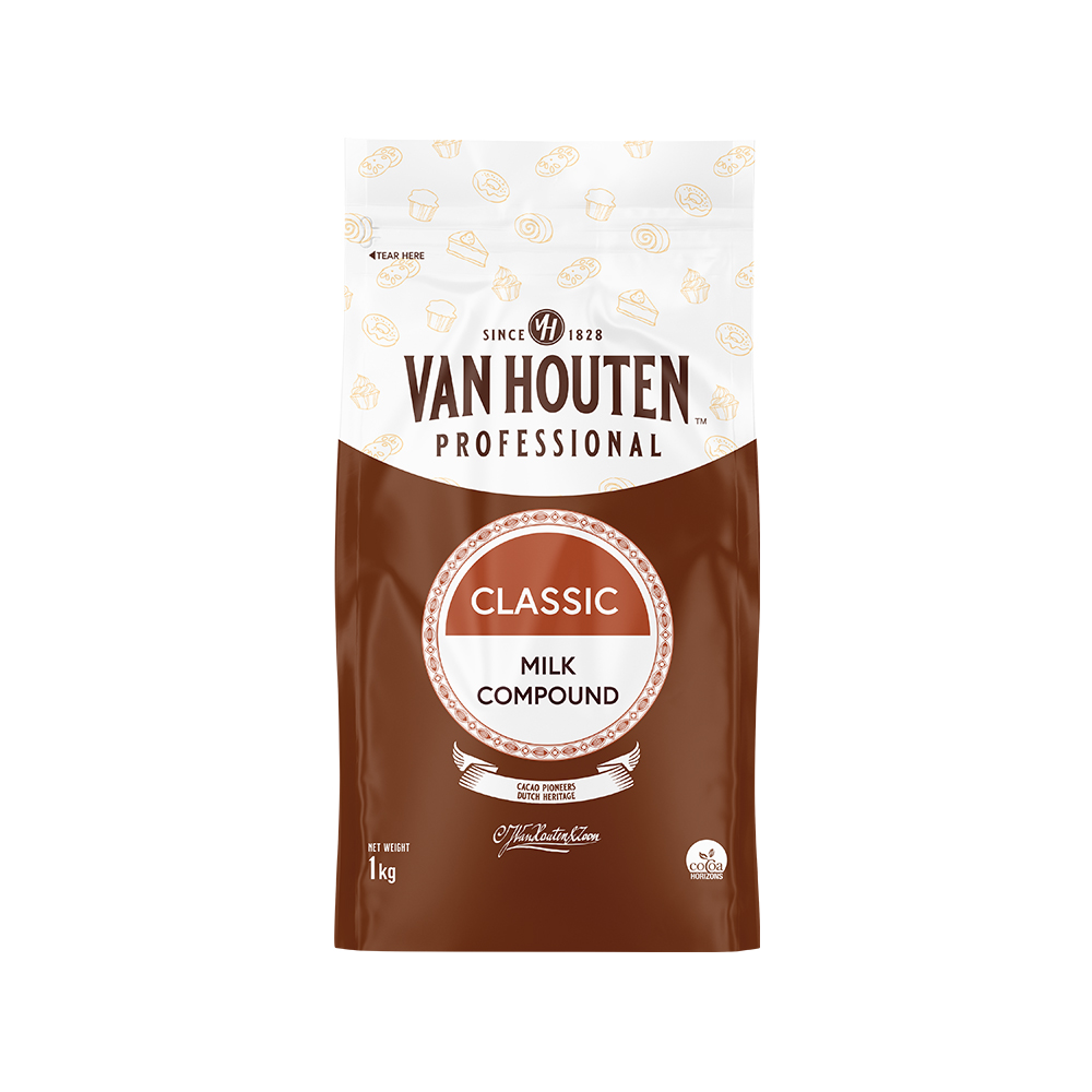 Van Houten Classic Milk Compound Buttons 12x1kg - Mayers - Mayers