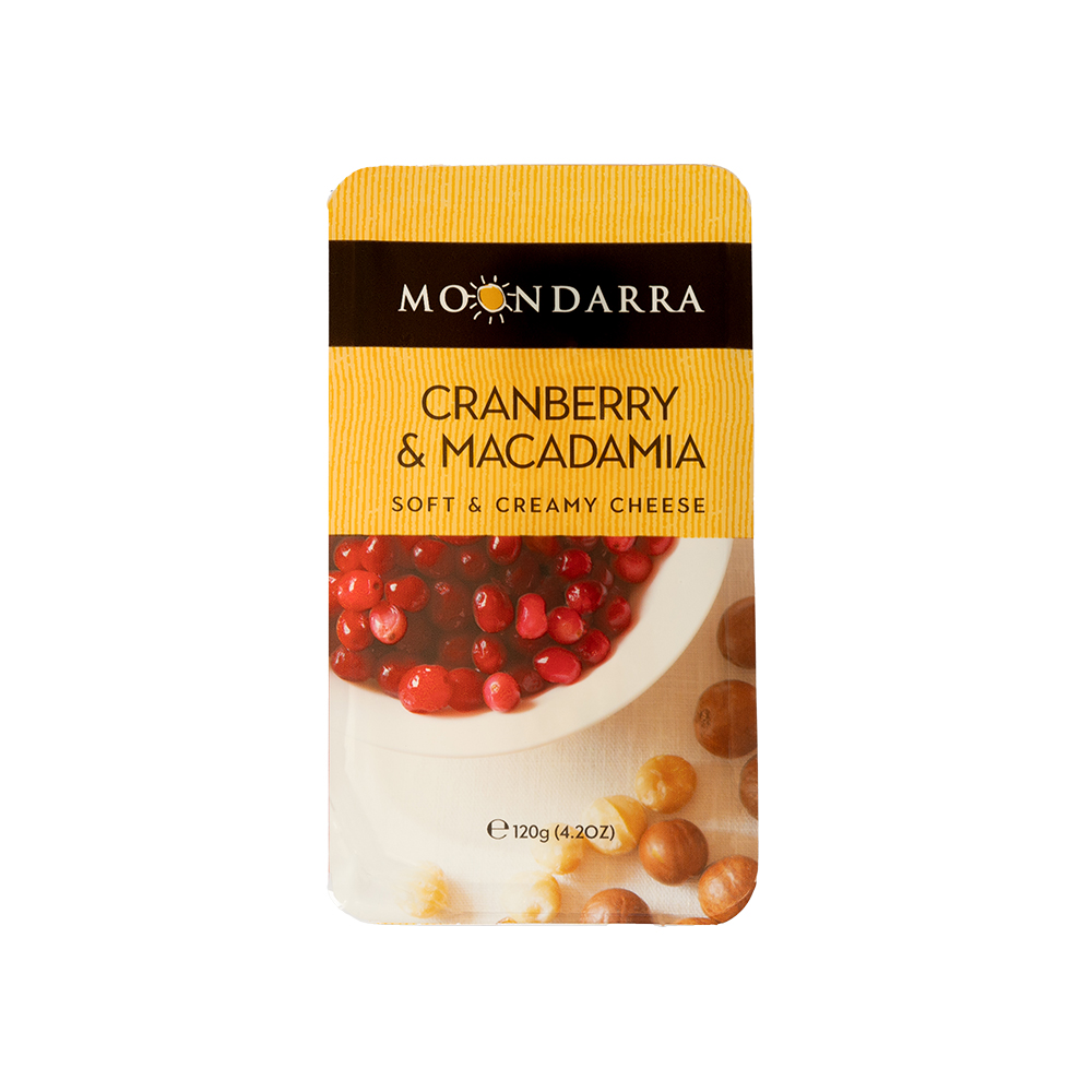 クリーミー　マダラ＆ハシラマ Cranberry and Macadamia Cream Cheese 8x120g | Mayers Australia