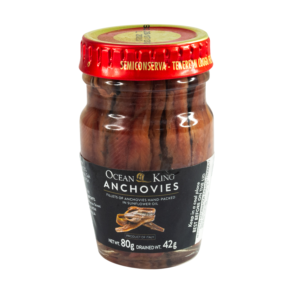 COLES ANCHOVIES 12X80G OCEAN KING ITALY Mayers Fine Food Mayers