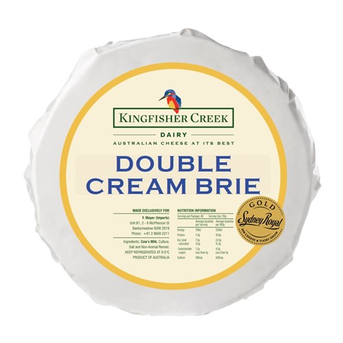 Kingfisher Creek Double Cream Brie 2x1.2kg