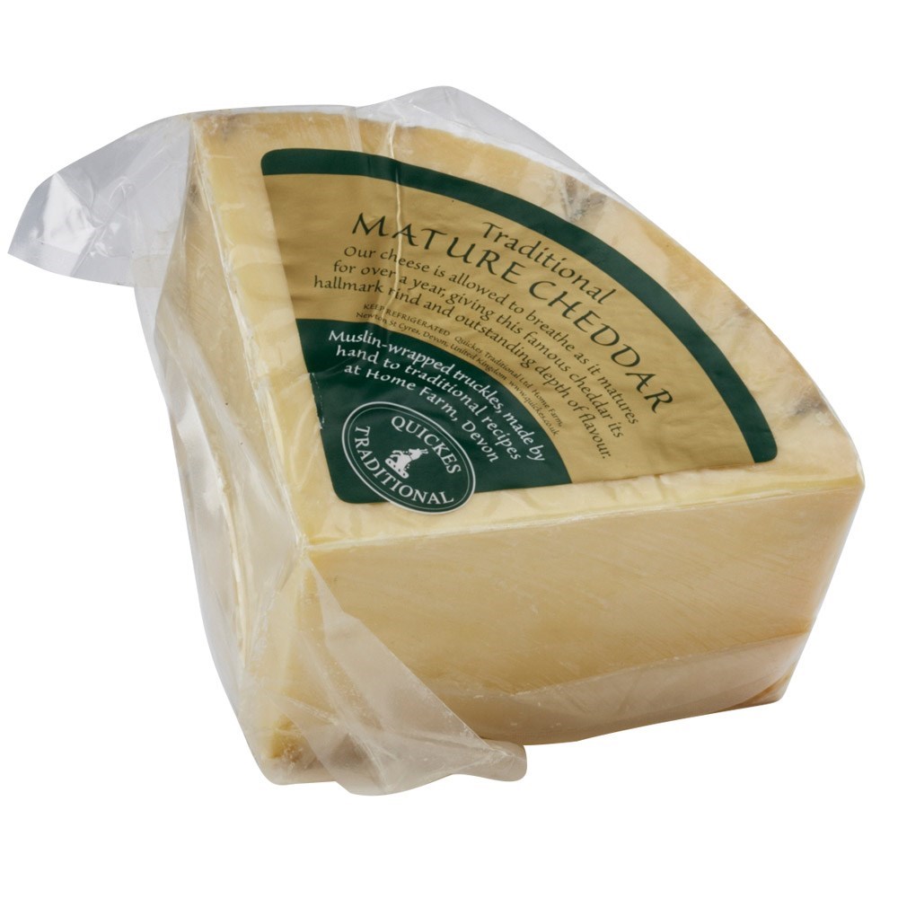 Quickes Cheddar Farmhouse 2x3kg Mayers Fine Food